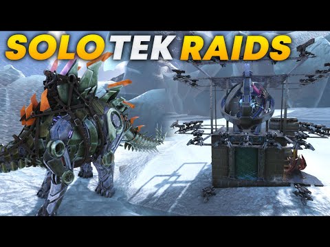 SOLO Raiding A Tek Cliff Base On Fjordur For Insane Loot - ARK