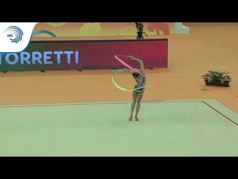 Talisa TORRETTI (ITA) - 2018 Rhythmic European bronze medallist, junior ribbon
