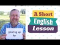 Learn the English Phrases GEARING UP FOR and HIGH GEAR - A Short English Lesson with Subtitles