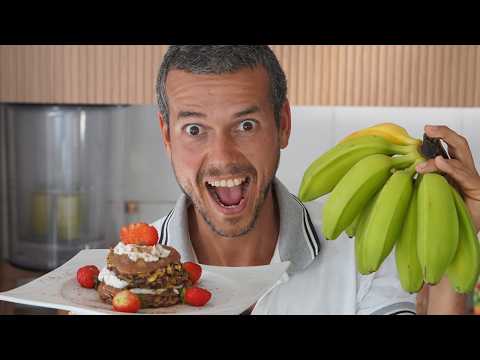 BANANA PANCAKE! RAW VEGAN FRUITARIAN DESSERT RECIPE