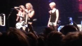 Steel Panther girls coming on stage @ Oosterpoort Groningen 02-04-2014