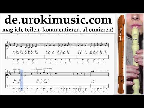 Blockflötenunterricht B. Imagine Dragons - Next To Me Noten Lernen um-ih995