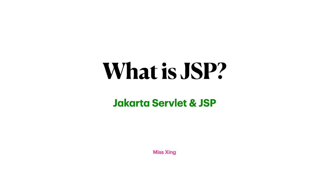What is JSP?