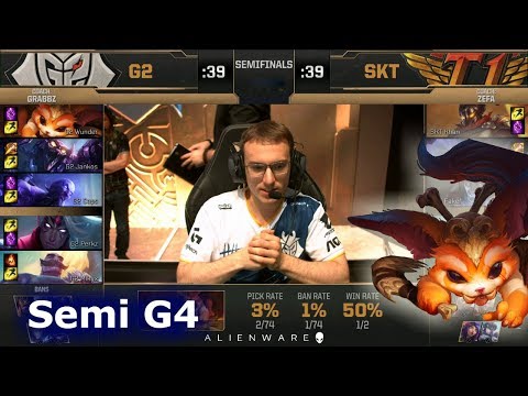 SK Telecom T1 vs G2 eSports - Game 4 | Semi Final LoL MSI 2019 | SKT vs G2 G4