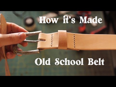 How We Made a Custom Thin Natural Leather Belt For a Customer