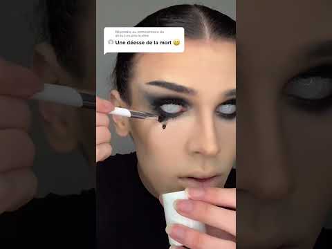 MAKE UP HALLOWEEN FACILE 🖤 (partie 3) #halloween2022 #halloween #halloweenmakeup