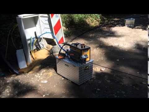 KOMNEXX das Einblasen von Glasfaser