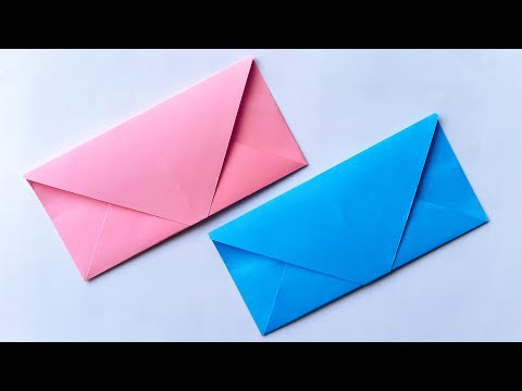 Simple Paper Envelope | Easy Origami Envelope Tutorial | Envelope Making With Paper [Without Glue]