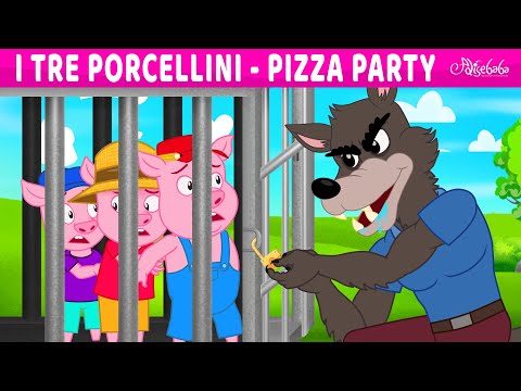 I Tre Porcellini - Pizza Party | Storie Per Bambini Cartoni Animati I Fiabe e Favole Per Bambini