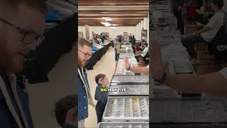 Maddox at the Giveaway table! #pokemoncards #vendorpov #cardshow #giveaway #tcg