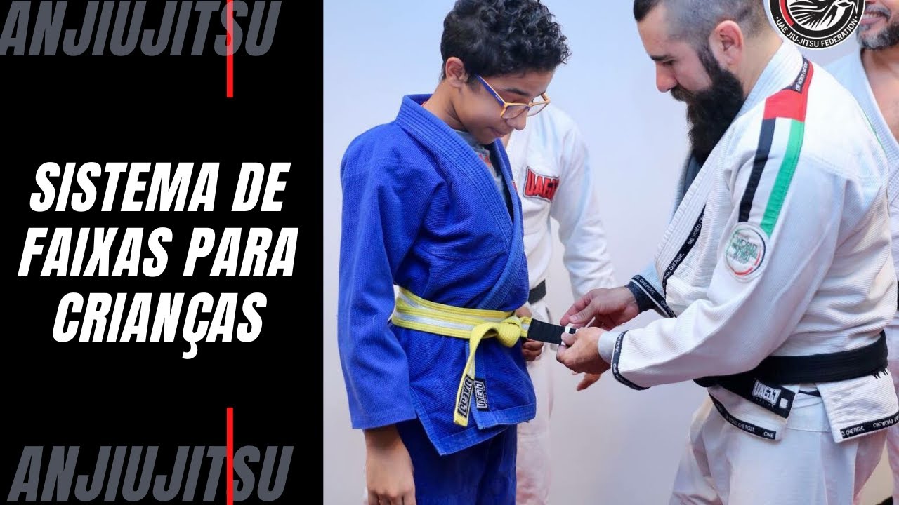 Sistema de faixas para crianças no Jiu Jitsu