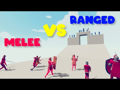 MELEE TEAM vs RANGED TEAM (classic units) | TABS - Totally Accurate Battle Simulator