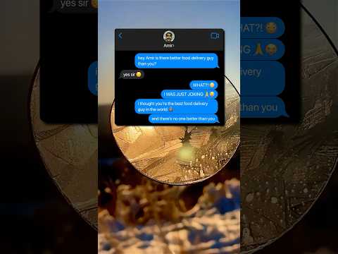 BETTER FOOD DELIVERY GUY THAN AMIR 😰