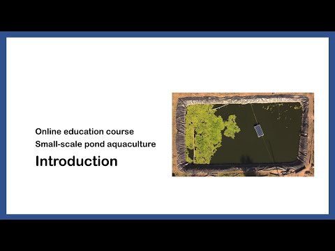 Small-scale Aquaculture Course - Introduction