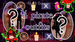 🕯️4 pirate outfits (Royale High) (Roblox)💀