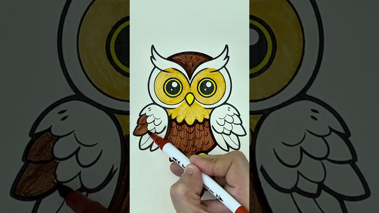 Easy Owl Coloring for Kids Anyone Can Try!