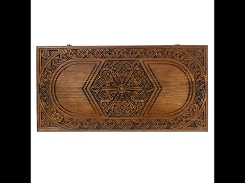 Видеообзор нарды резные "Шестигранный Узор", Haleyan