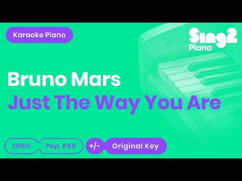 Bruno Mars - Just The Way You Are (Piano Karaoke)