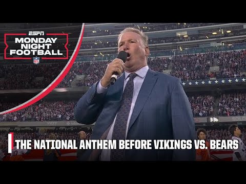 Jim Cornelison sings the national anthem ahead of Vikings vs. Bears | NFL on ESPN