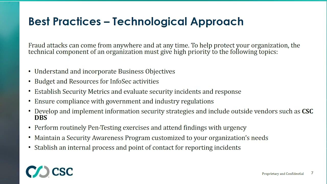 Fraud Protection Best Practices