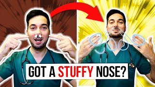 How to clear a stuffy nose instantly and unstuff for relief