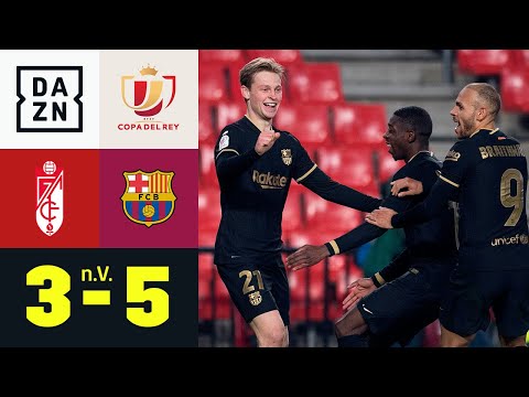 Unglaublicher Pokalfight! 8 Tore und Verlängerung: Granada - Barcelona 3:5 n.V | Copa del Rey | DAZN