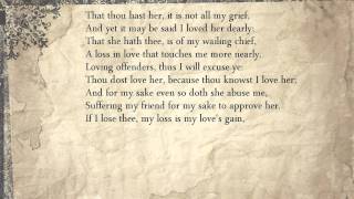 Sonnet 42: That thou hast her, it is not all my grief