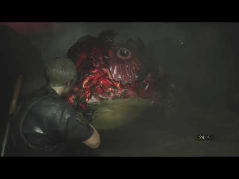 RESIDENT EVIL 2 REMAKE LEON 2ND RUN WALKTHROUGH PT 12 FLAMETHROWER