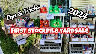 FIRST STOCKPILE  YARD SALE OF 2024 / Tips for successful yard sales and how much I made