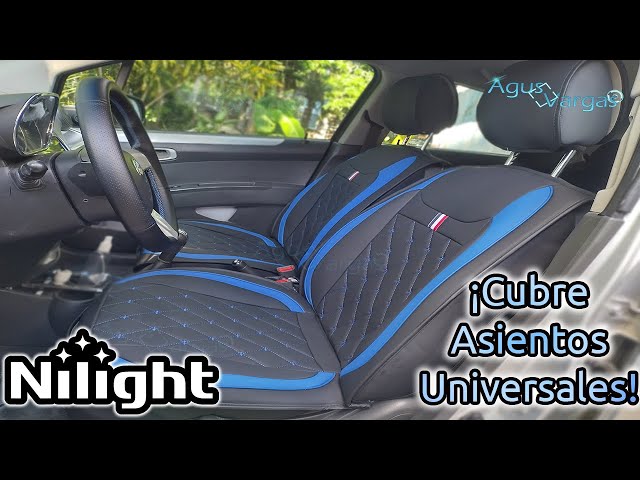 Vídeo relacionado con Mulcort - Fundas de asiento para coche, universal, de cuero PU, juego completo de accesorios para interior de automóviles, SUV, 9 unidades