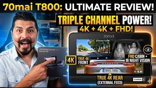 70mai T800 4K Triple Dash Cam Review (3 Channel)