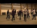Crop circle line dance - YouTube