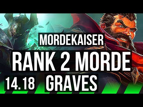 MORDEKAISER vs GRAVES (JGL) | Rank 2 Morde, 3/1/8 | NA Challenger | 14.18