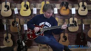 Video thumbnail for Gretsch G6131T-62 Vintage Select Edition '62 Duo Jet Electric Guitar Firebird Red DEMO by Manchester Music Mill