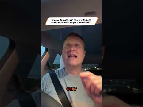 Why are $80,000, $85,000, and $95,000 so important for exiting this bear market?