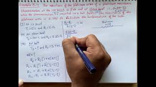 The resistance of the platinum wire of a platinum resistance thermometer at ice point is 5 ohm and