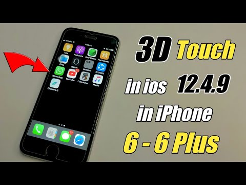 3D Touch in iPhone 6  🔥🔥 3D Touch in ios 12.4.9 (ios12)