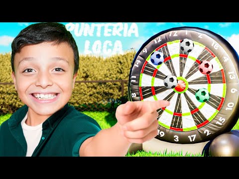 LA PUNTERIA LOCA  ⚽ RETO DE FUTBOL ⚽
