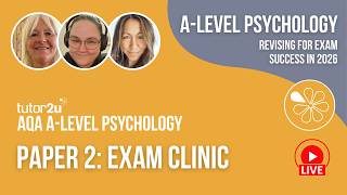 AQA A Level Psychology | Paper 2 Exam Clinic | Live Stream