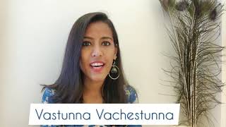 Vastunna Vachestunna Cover | V | Nani | Shreya Ghoshal #nani#shreyaghoshal#vthemovie#tollywood#music