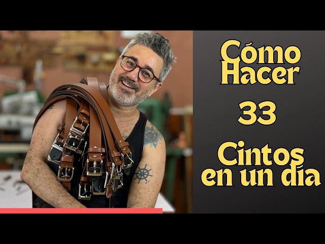 Vídeo relacionado con Tourbon - Cinturón de piel de vacuno de lujo, DIY, estilo vaquero, para hombre