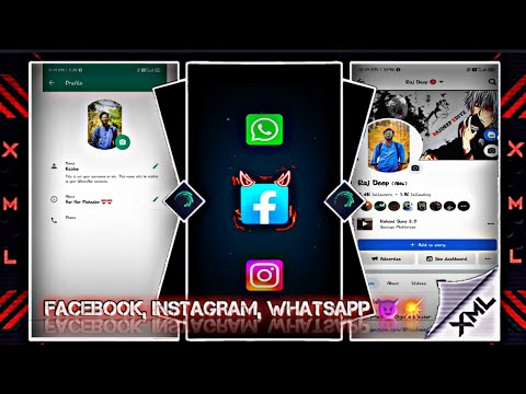 FACEBOOK, INSTAGRAM, WHATSAPP 😈💥 || NEW 3D XML FILE 🦋 || NEW TREND XML 💕 || #xml #5mb_xml