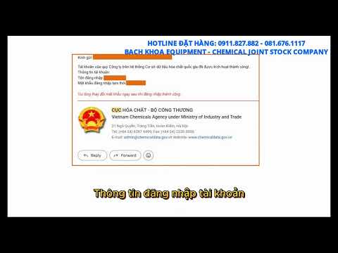  HƯỚNG DẪN CÔNG BỐ MỤC ĐÍCH SỬ DỤNG HÓA CHẤT KIỂM SOÁT ĐẶC BIỆT TRÊN CỔNG Chemicaldata.gov.vn