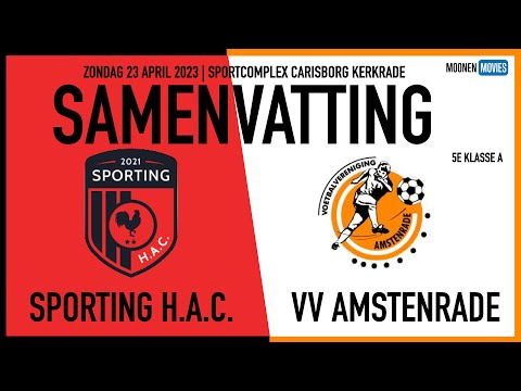 DE TOPPER TUSSEN SPORTING H.A.C. EN VV AMSTENRADE EINDIGT IN 1-1