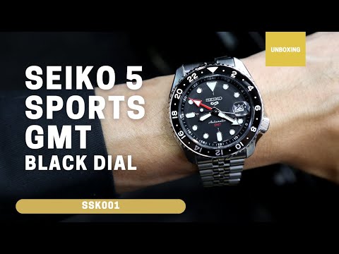 Unboxing Seiko 5 Sports GMT Blue Dial SKX SSK001 SSK001K1