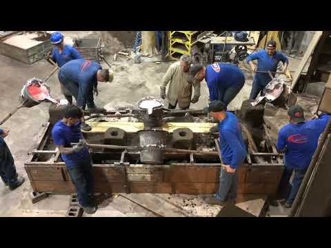 Processo de fundição de Alumínio, peça de 180 quilos, SAE 323 Aluminum casting process, 180 kg piece