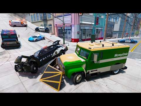 Police Chase Armored Bank Robber