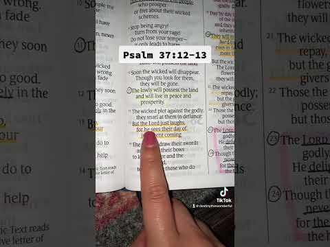 Psalm 37:12-13