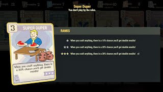 Fallout 76- When Super Duper hits HARD cooking! 28=40 28=40!