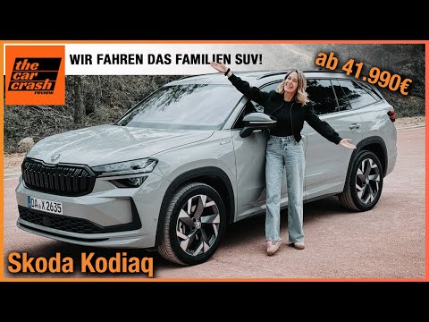 Skoda Kodiaq im Test (2024) Wir fahren das NEUE Familien SUV! Fahrbericht | Review | Sportline | RS